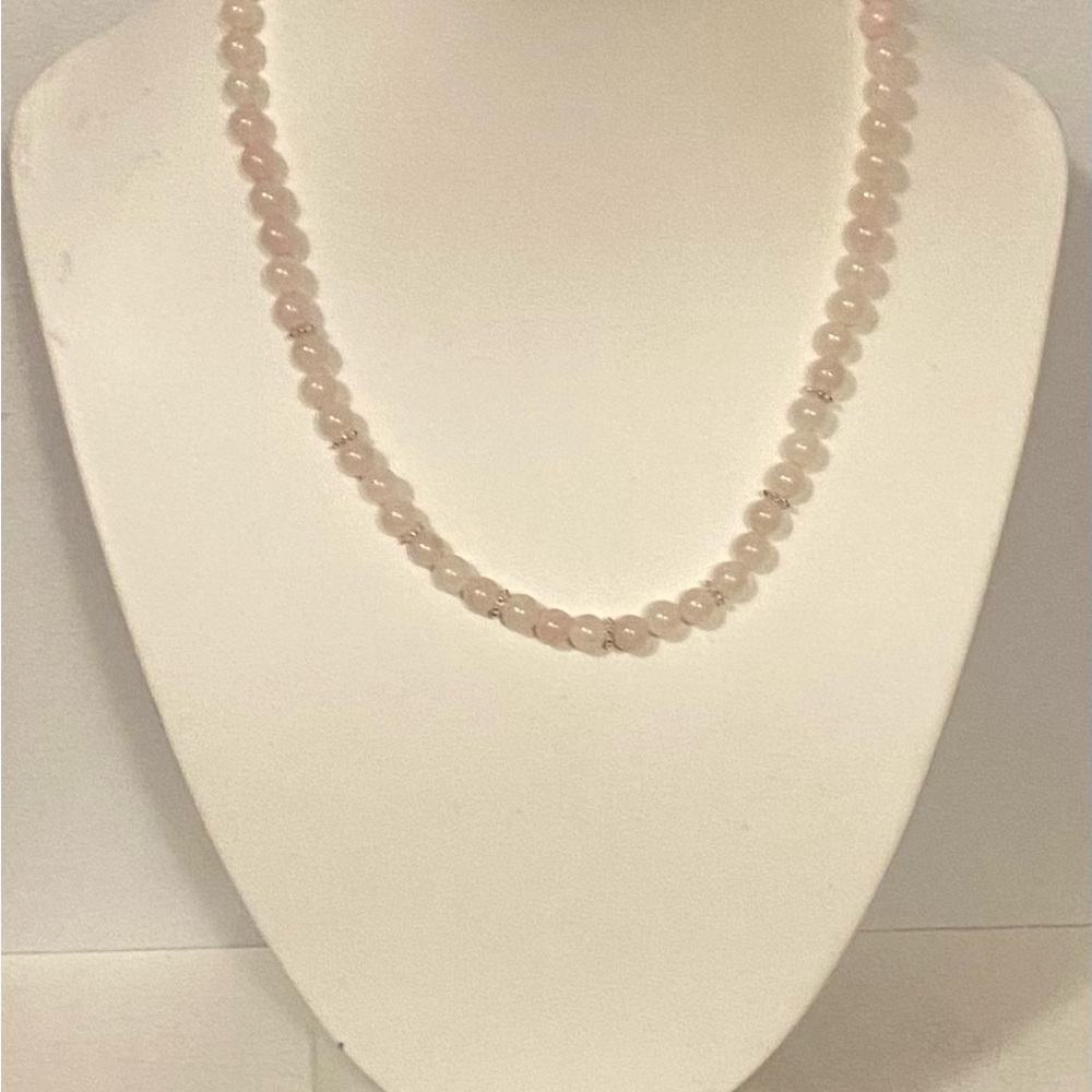 NEW Rose Quartz bead necklace